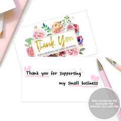 Thank You Cards Small Business (3.5 x 2 Inches – 100 pcs, 300GSM) by Modern 5th