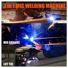 3 In1 MIG/TIG/MMA Semi-Automatic Welding Machine HVM200 Inverter Welder Synergy