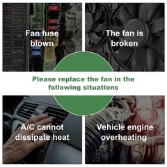 Radiator Cooling Fan Assembly for Jetta Golf Beetle 2010-2017 1K0959455DG