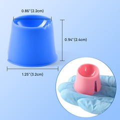 200pcs Disposable Dental Dappen Dish Plastic Mixing Bowls Cup Assorted Colors