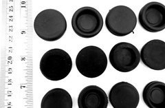Hole Plugs For Auto Body Sheet Metal Solid Rubber Choose From 7 ID’s 1/16″ Panel