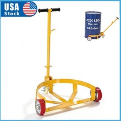 55 Gallon Drum Dolly ,Heavy Duty Barrel Dolly Drum Cart ,1200 Lbs Oil Drum Caddy