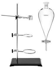 1000ml Heavy Wall Conical Separating Funnel with 24/29 Fitting and PTFE Stopcock