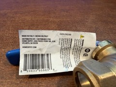 Everbilt Standard Port Ball Valve Lead Free Brass 3/4″ Comp x 3/4″ Comp 021