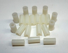 QTY20 #8 3/16 ID x 3/8 OD x 1/4 L ESSENTRA 13SP165 NYLON ROUND SPACER STANDOFF