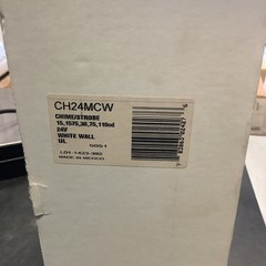 System Sensor CH24MCW – 24V White Wall Chime/Strobe