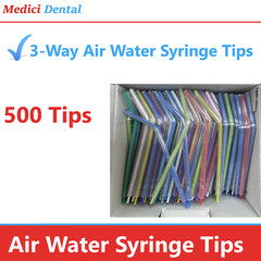 Dental 3-Way Air Water Syringe Disposable Spray Tips Triple Nozzles Upto 500/Bx