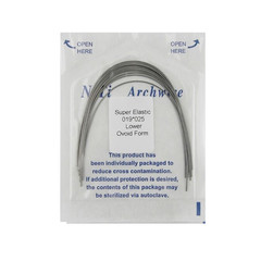 10pcs/pk Orthodontic Arch Wire Niti Stainless Steel Round Rectangular Natural