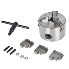 Lathe Chuck K11-80 3″ 3-Jaw Self-Centering Design 80mm Steel Grinding Jaw
