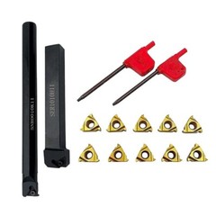 3/8 Threading Tool Holder 1 Set 11ER AG60 Alloy Steel External Internal Lathe