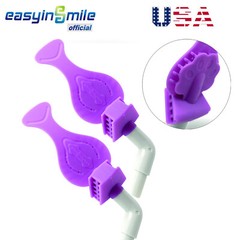 2pcs Dental Bite Block Saliva Ejector Suction Tube Mouth Opener Prop Lip