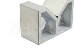 8″ CAST IRON PAIR JUMBO V-BLOCKS V-BLOCK VBLOCKS GROUND R