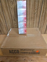 ACCO 72580G Jumbo Smooth Paper Clips – Silver (5000/Case) New