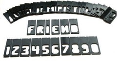 Sign Making Letter Engraving Jig Set Maker for Router Wood Woodworking Templ…