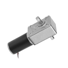 Double Shaft Worm Gear Motor DC 12V 60RPM High Torque Speed Reduction
