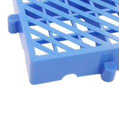 6 Pcs Plastic Moisture Resistant Pad Grid Trays For Goods/Plants 40*40*5cm Blue