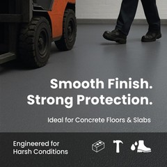 Acrylic Concrete & Garage Floor Paint – 128 Fl Oz (Pack of 1), Dove Gray