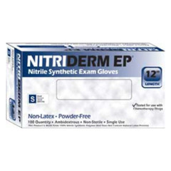 Nitriderm EP Nitrile Exam Gloves: LARGE, Non-Sterile, Powder-Free, Blue