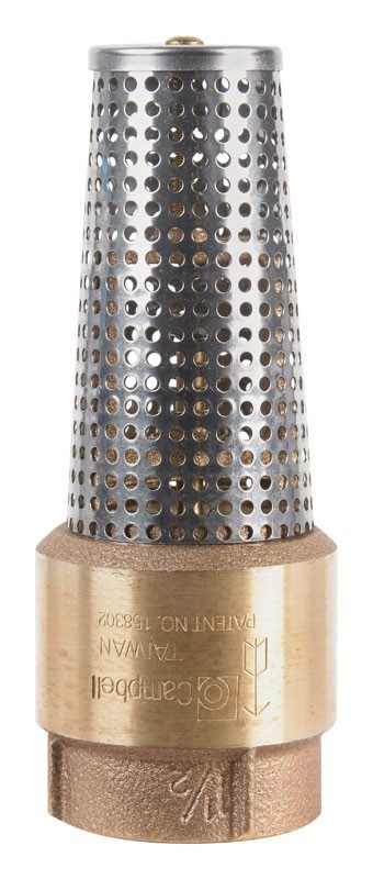 New Campbell 1-1/2 in. D X 1-1/2 in. D FNPT x FNPT Brass Foot Valve, FV-6TLF