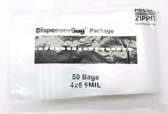 50 RELOC Zippit Bags 4×6 6mil Heavy Duty Thick Strong Reclosable Clear 4″ x 6″