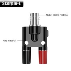 BNC Female to Dual 4mm Banana Female Jack Coaxial Adapter Connector Binding Post