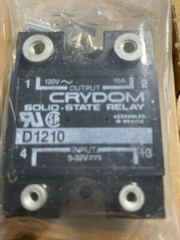 Crydom D1210 Solid State Relay, 3-32 VDC in, 120 VAC output 10 AMPS.