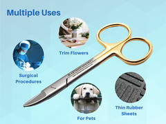 Curved Crown Collar Cutting Scissors 4.25″ ARTMAN