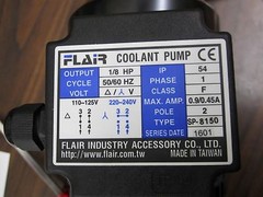 SP-8150 Filterable Coolant Pump 1/8HP 150mm 1PH 110/220V