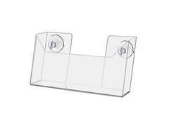 Wall Mounted 7.5″w Clear Acrylic Postcard Holder with Suction Cups