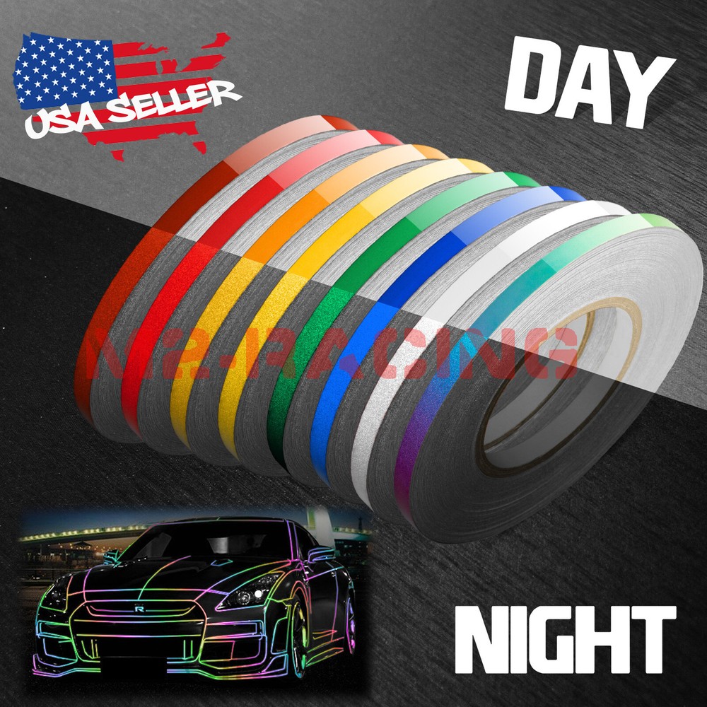 Reflective Tape Safety Self Adhesive Strip Reflector Sticker Decal 1CM x 150FT
