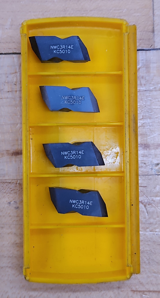 Kennametal NWC3R14E KC5010 Top Notch 14 TPI Carbide Threading Insert QTY 4