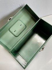 Vtg. Hamilton Skotch Porta File Metal Portable Storage Case 10.25″ x 12.5
