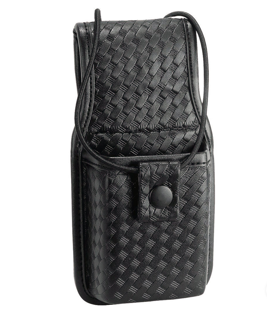 Basket Weave Synthetic Leather Universal Radio Holder
