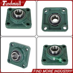 4 PCS UCF205-16 Solid Base Pillow Block Flange Bearing 1″ Bore 4 Bolt
