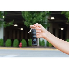 Sabre Red F15-BUSG Pepper Gel Black Aluminum/Plastic Flip Top Keychain