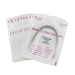 100 Pcs Dental Orthodontic Stainless Steel Recrangular Arch Wire Ovoid Form