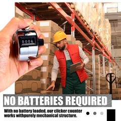 25 Pcs Hand Held Tally Counter 4 Digit Mechanical Palm Click Counter Handheld…
