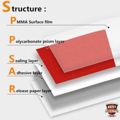 2″ x 200ft DOT-C2 Reflective Tape with Rhombus Pattern for Enhanced Night Safety