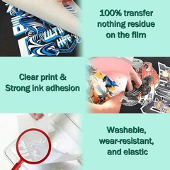 20 Sheets A3 DTF Transfer Film (11.7″x16.5″) Matte, Cold/Hot Peel Transfer Paper