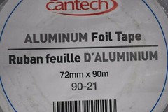 Cantech 90-21 Aluminum Silver Foil Tape Roll 2.83″ x 295′ 72mm x 90m