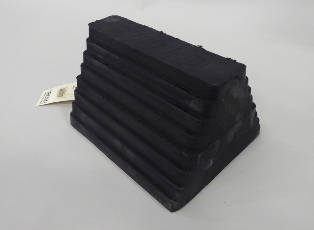 Global 129100 Wheel & Tire Chock Rubber 10″L x 8″W x 6″H Each