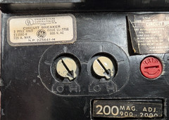 🤪 GE GENERAL ELECTRIC 200A CIRCUIT BREAKER 600V 3P TFJ236200 W/ TRIP FLAWED