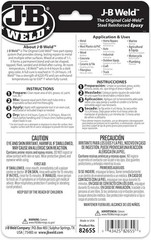 J-B Weld 8265S Original Cold-Weld Steel Reinforced Epoxy – 2 oz.