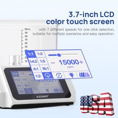 AZDENT Dental Brushless LED Electric Micro Motor w/Water/1:5 Increaing Handpiece