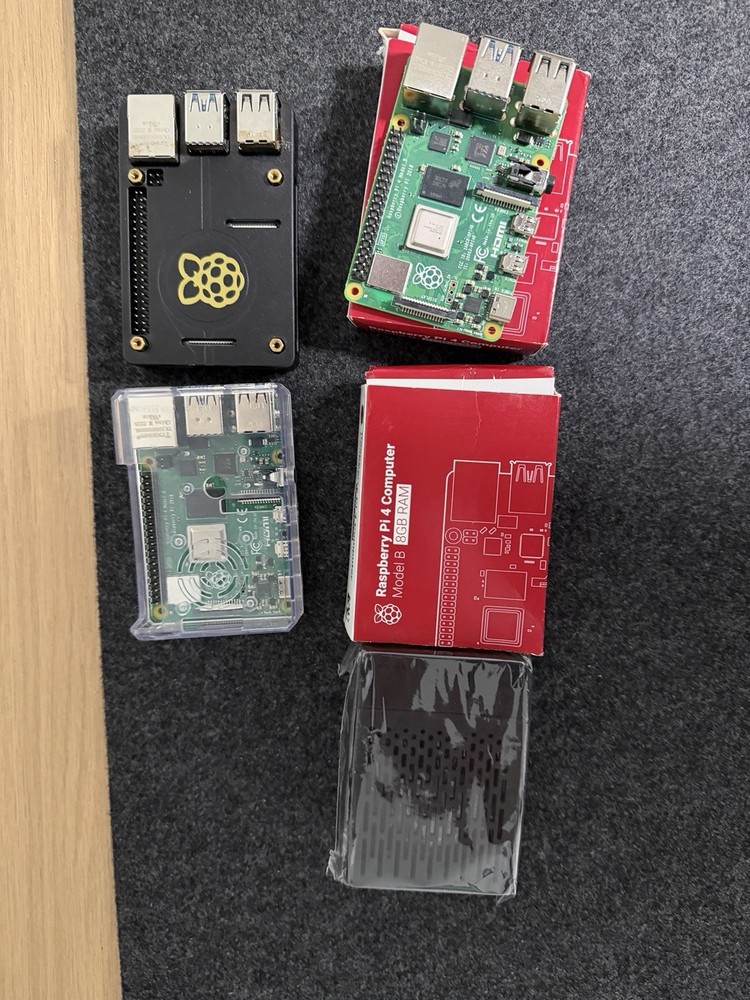 Bundle NEW Raspberry Pi 4 Model B 8GB Single Board Computer Kit, Case, PSU, USB