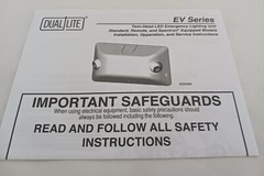 Hubbell Dual-Lite EV2 LED Emergency Light 93036776. NEW. Free Shipping.