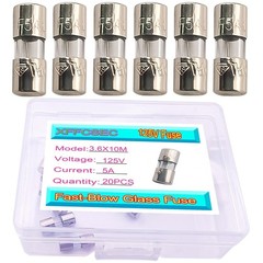 5 Amp Fuse, 125V Fast-Blow Mini Fuse – 5A Max for Fans, PCB, C9, C7, G40 Chri