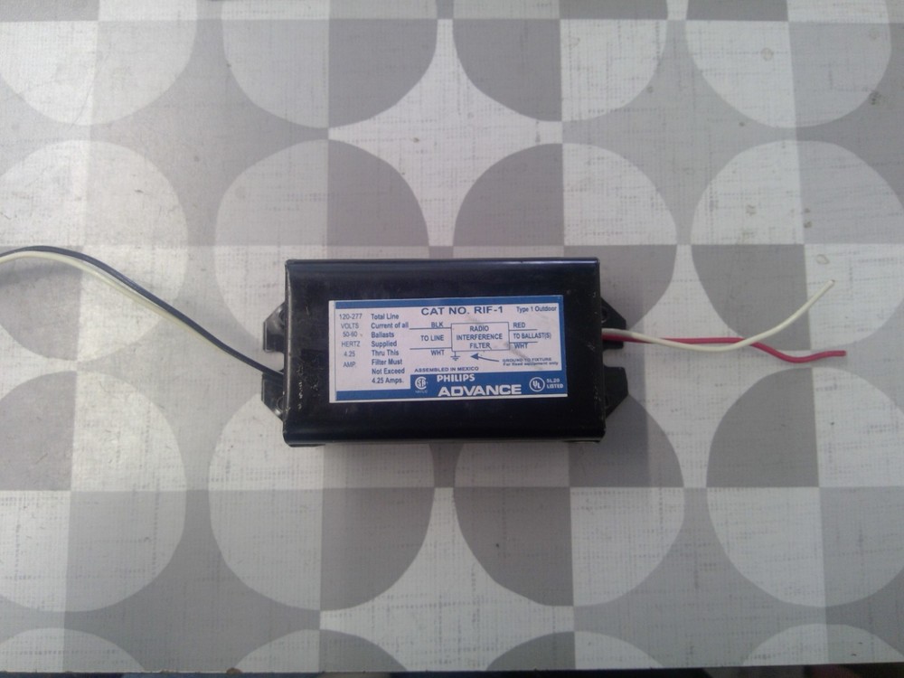Philips Advance RIF-1 120-277V 4.25A Radio Interference Filter **Free Shipping**