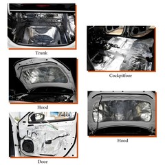 SHMZK 8 PCS Car Sound Deadening Mat, 197 mil 8.7 sqft Aluminum Foil 8