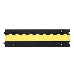 VEVOR Cable Protector Ramp TPU Cord Cover 22000 lbs/axle Capacity 2 Channel